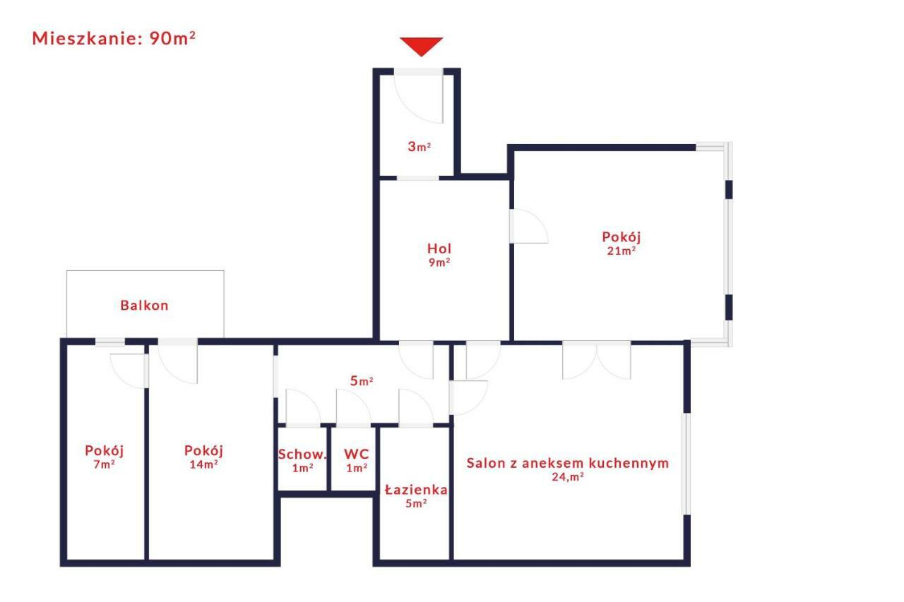 Tenement Apartment 90M2 City Center Krakow Bagian luar foto